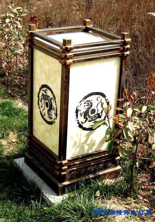 四川仿古云石草坪灯